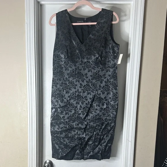 liz claiborne evening dresses Vintage Liz Claiborne Brown Velvet Embroidered Evening Gown Wedding Dress